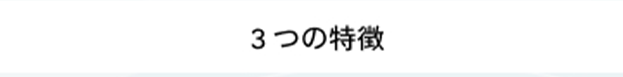 3つの特徴