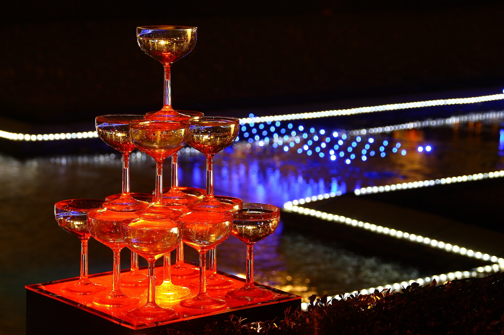 シャンパンタワー